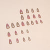 12 Sizes-24 Pcs Press On Nails W1501