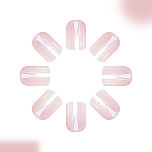 12 Sizes-24 Pcs Press On Nails C1333