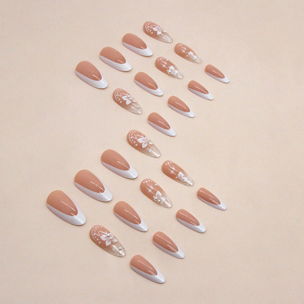 12 Sizes-24 Pcs Press On Nails Z827
