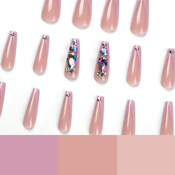 12 Sizes-24 Pcs Press On Nails JP1718