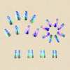 12 Sizes-24 Pcs Press On Nails Y435-1