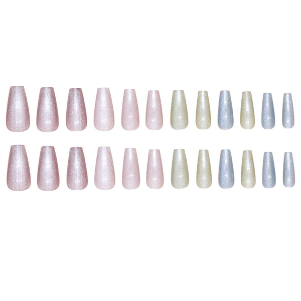 12 Sizes-24 Pcs Press On Nails W1590