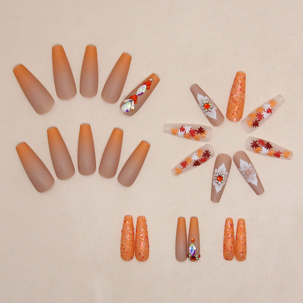 12 Sizes-24 Pcs Press On Nails Z834