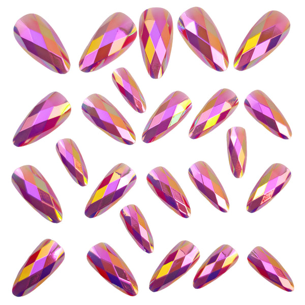 12 Sizes-24 Pcs Press On Nails Y1336