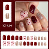 12 Sizes-24 Pcs Press On Nails C1424
