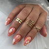 12 Sizes-24 Pcs Press On Nails W643
