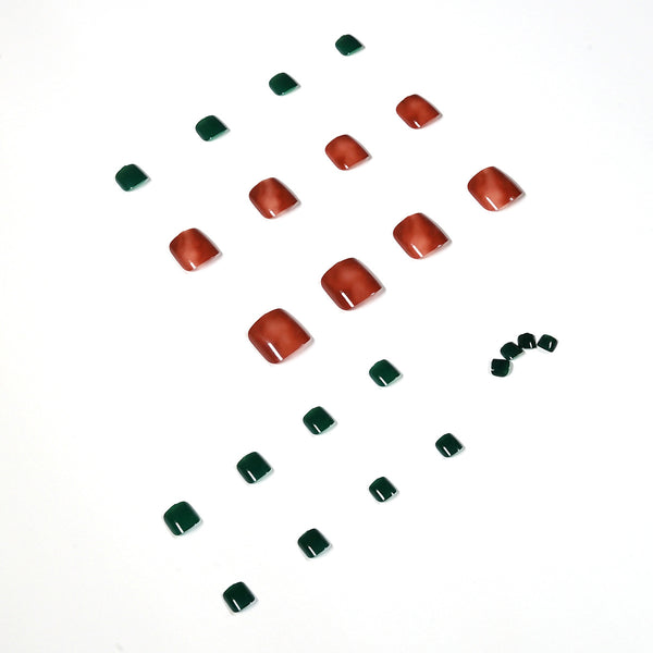 12 Sizes-24 Pcs Press On Nails JP1186