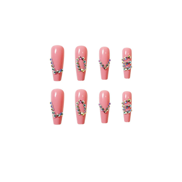 12 Sizes-24 Pcs Press On Nails JP1344