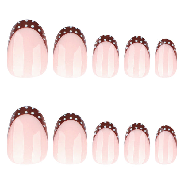 12 Sizes-24 Pcs Press On Nails JP4155