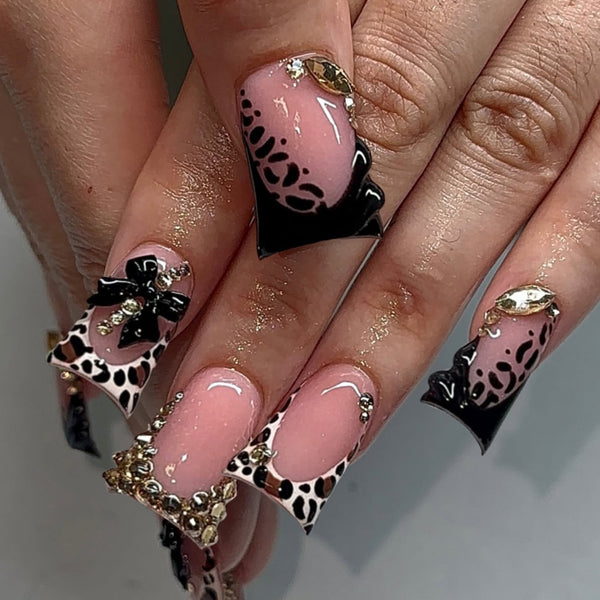 12 Sizes-24 Pcs Press On Nails JP4294