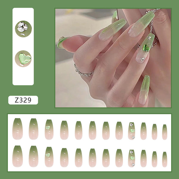 12 Sizes-24 Pcs Press On Nails Z321