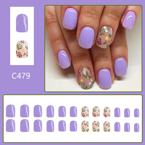 Glossy Medium Press on Nails