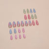 12 Sizes-24 Pcs Press On Nails W1678