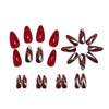 12 Sizes-24 Pcs Press On Nails Y1530