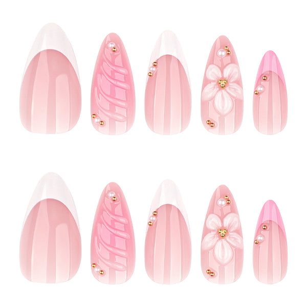 12 Sizes-24 Pcs Press On Nails JP4352