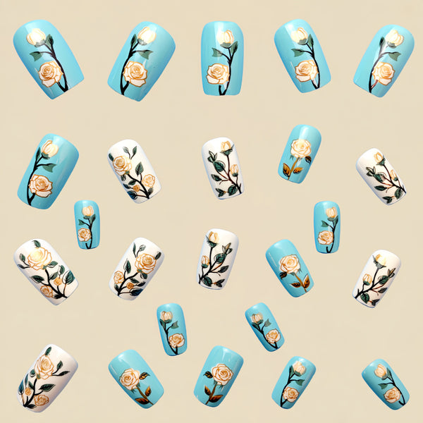 12 Sizes-24 Pcs Press On Nails Y545