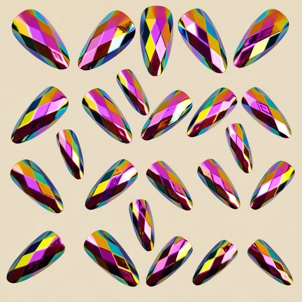 12 Sizes-24 Pcs Press On Nails Y1332