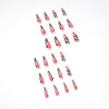12 Sizes-24 Pcs Press On Nails JP1414
