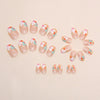 12 Sizes-24 Pcs Press On Nails W1257