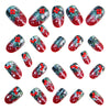 12 Sizes-24 Pcs Press On Nails Y1374
