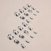 12 Sizes-24 Pcs Press On Nails W1388