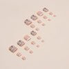 12 Sizes-24 Pcs Press On Nails F083