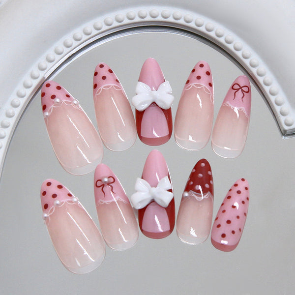 12 Sizes-24 Pcs Press On Nails Z1268