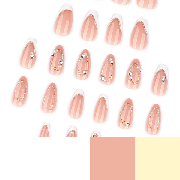 12 Sizes-24 Pcs Press On Nails JP4202