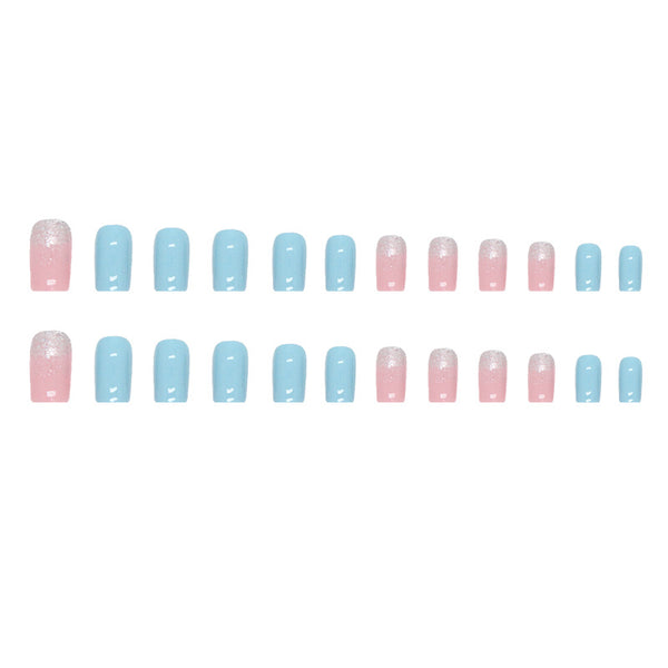 12 Sizes-24 Pcs Press On Nails W687