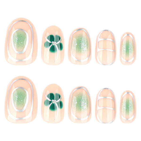 12 Sizes-24 Pcs Press On Nails JP3993