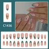 12 Sizes-24 Pcs Press On Nails C1436