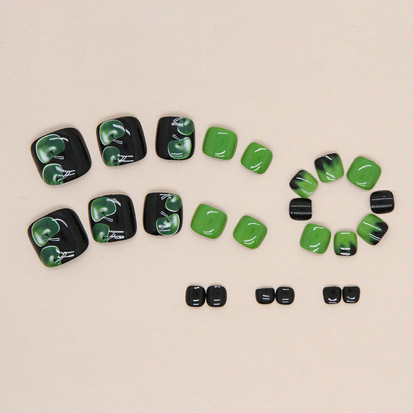 12 Sizes-24 Pcs Press On Nails F092