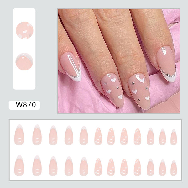 12 Sizes-24 Pcs Press On Nails W843