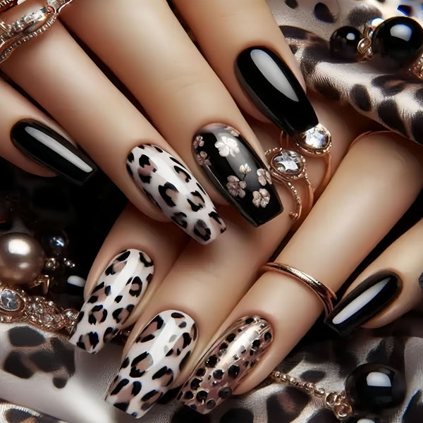 12 Sizes-24 Pcs Press On Nails Y1752