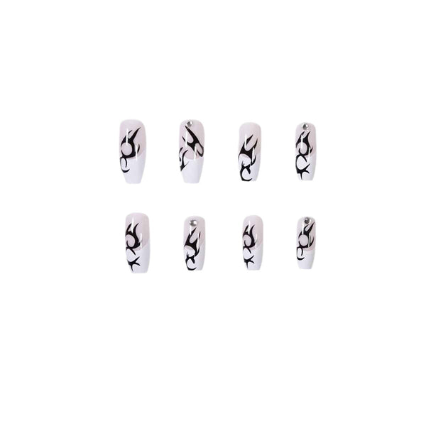 12 Sizes-24 Pcs Press On Nails JP1210