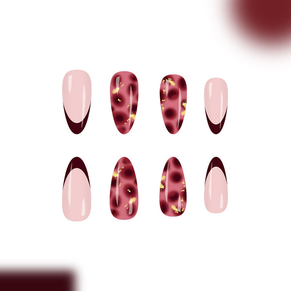 12 Sizes-24 Pcs Press On Nails C1415