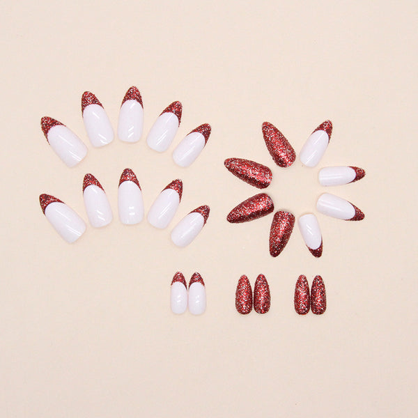 12 Sizes-24 Pcs Press On Nails W955