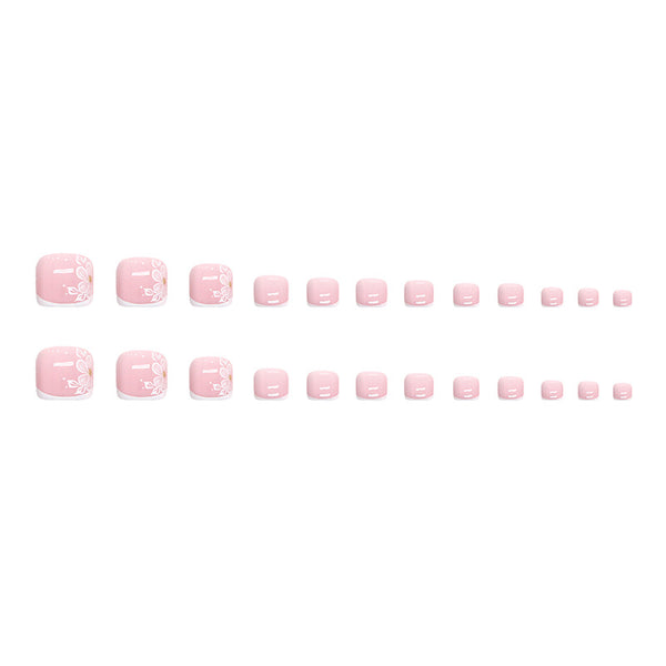 12 Sizes-24 Pcs Press On Nails F066