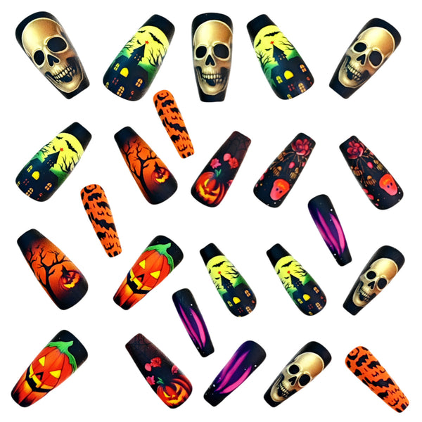 12 Sizes-24 Pcs Press On Nails Y1031