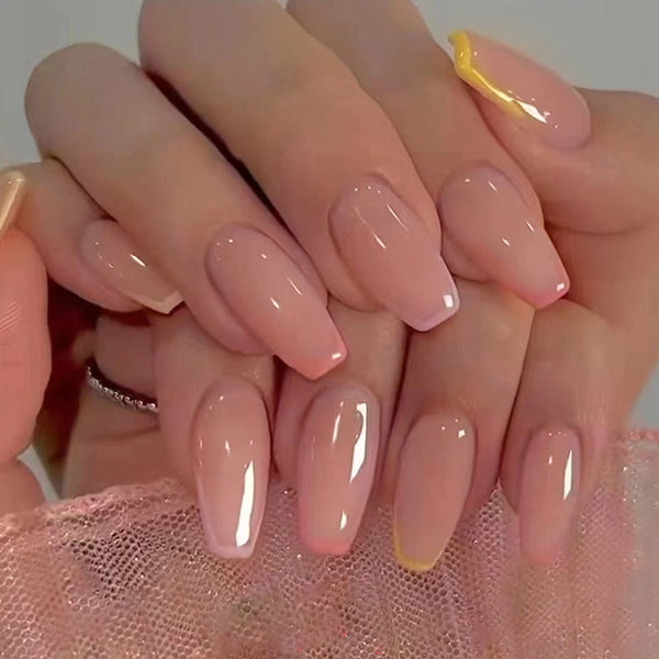 12 Sizes-24 Pcs Press On Nails W1319