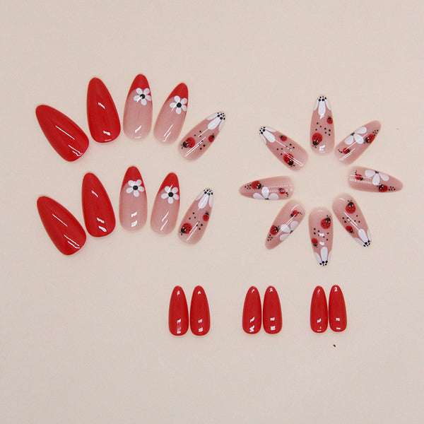 12 Sizes-24 Pcs Press On Nails W1123