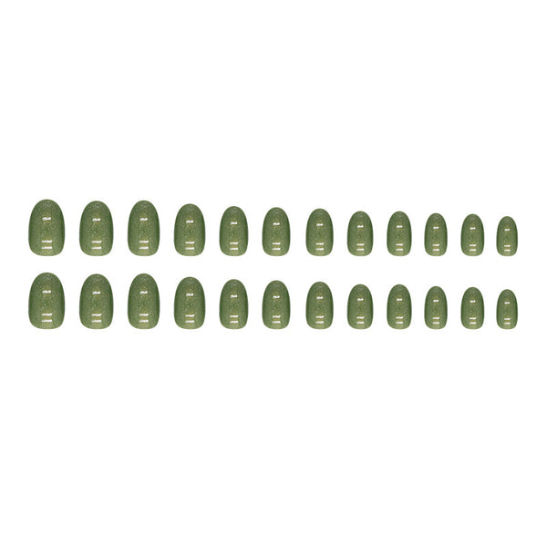 12 Sizes-24 Pcs Press On Nails W1305