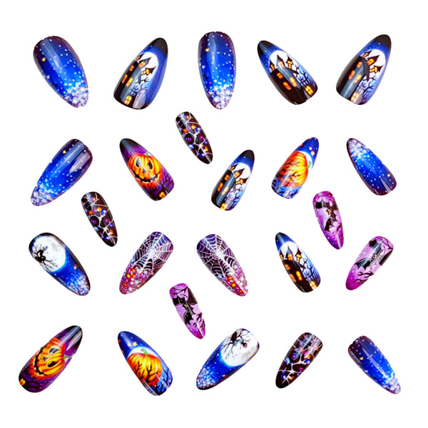 12 Sizes-24 Pcs Press On Nails Y842