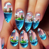 12 Sizes-24 Pcs Press On Nails Y792