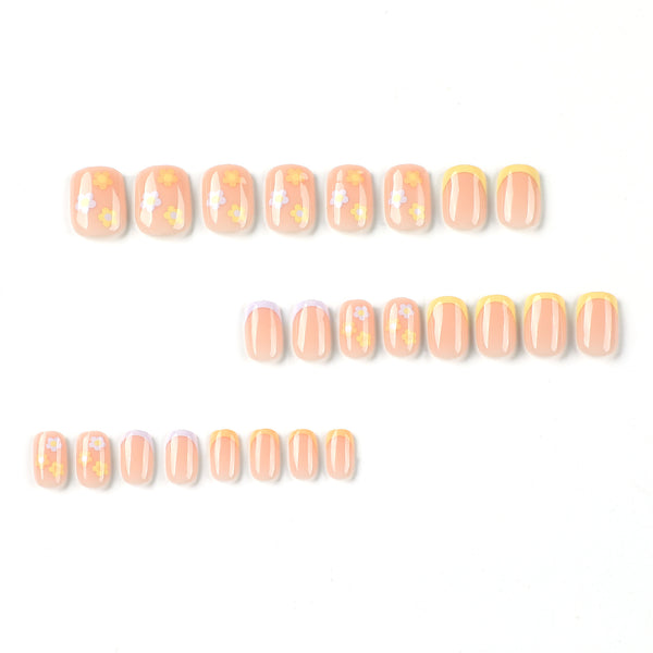 12 Sizes-24 Pcs Press On Nails JP2599