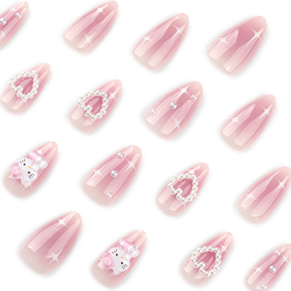 12 Sizes-24 Pcs Press On Nails JP4006
