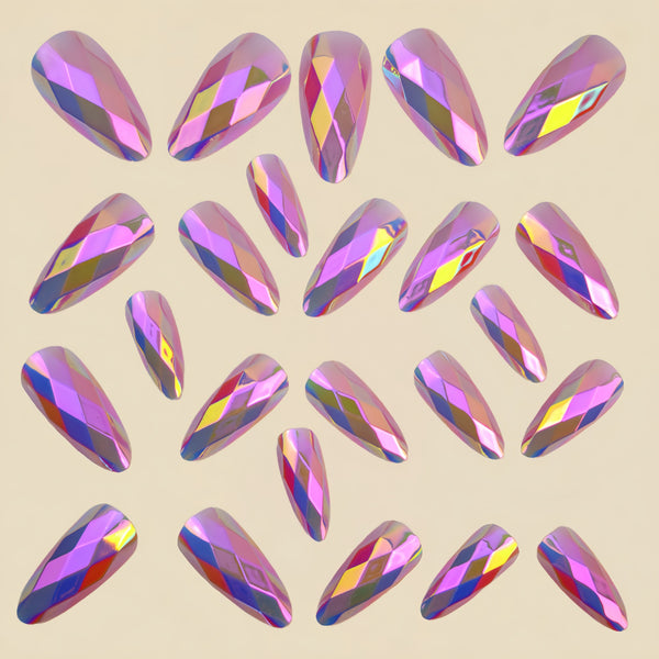 12 Sizes-24 Pcs Press On Nails Y1335