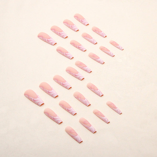 12 Sizes-24 Pcs Press On Nails W347