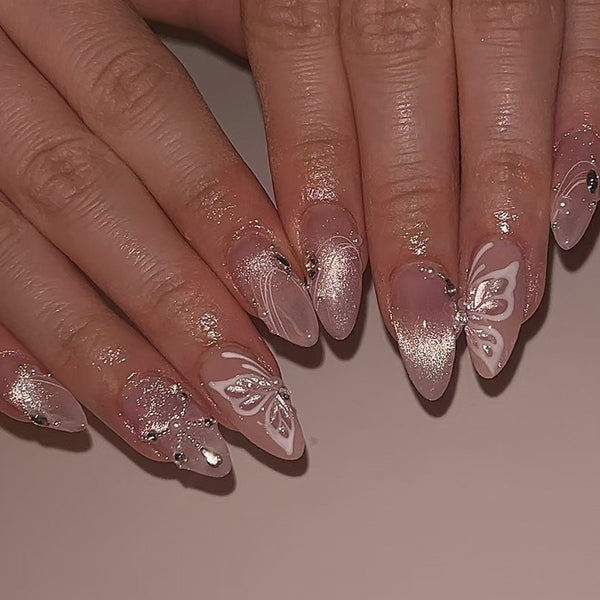 12 Sizes-24 Pcs Press On Nails Z1082