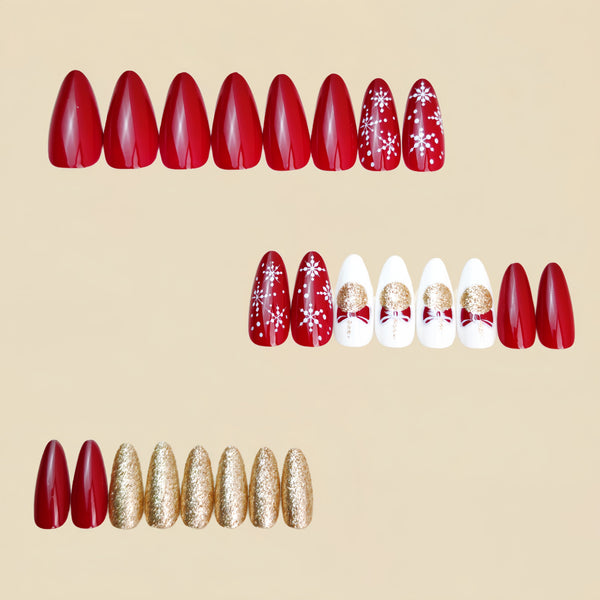 12 Sizes-24 Pcs Press On Nails Y1242